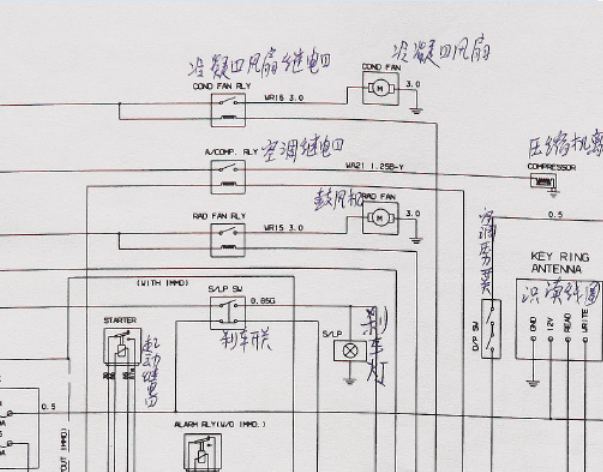 2008年宝腾汽车竞速发动机散热风扇电路图