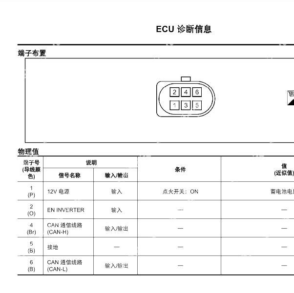 2021年启辰T90 48V电池针脚定义