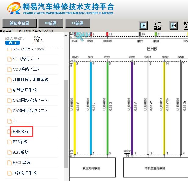 2021年合众哪吒V手刹电路图