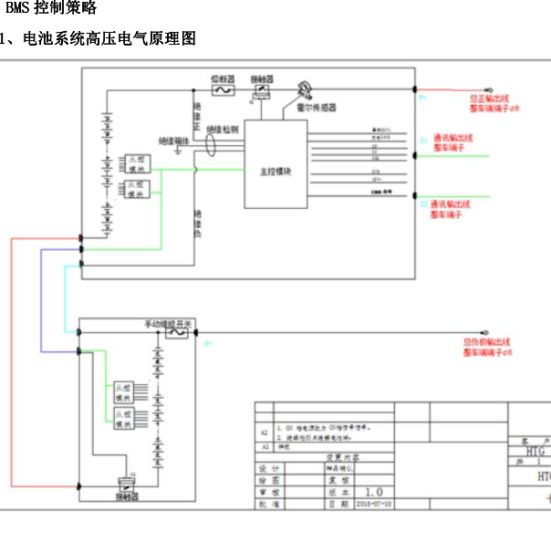2018年奇瑞优优EV高压系统原理图