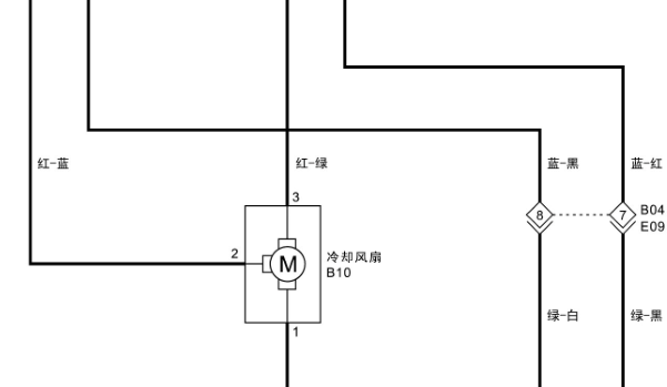 柳机LJ469Q发动机冷却风扇电路图资料