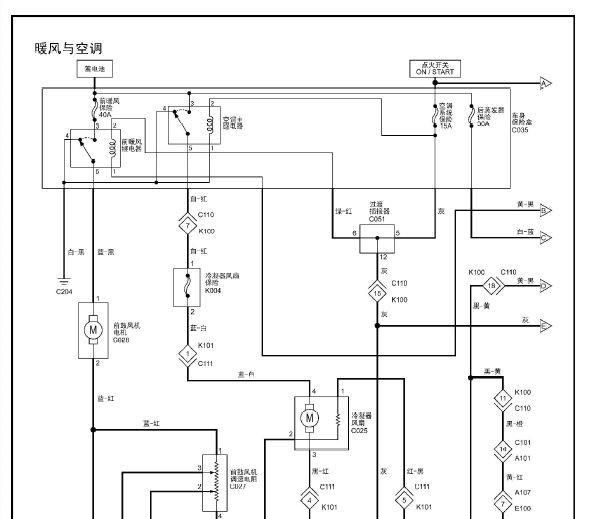 2015年福田风景空调风扇电路图资料
