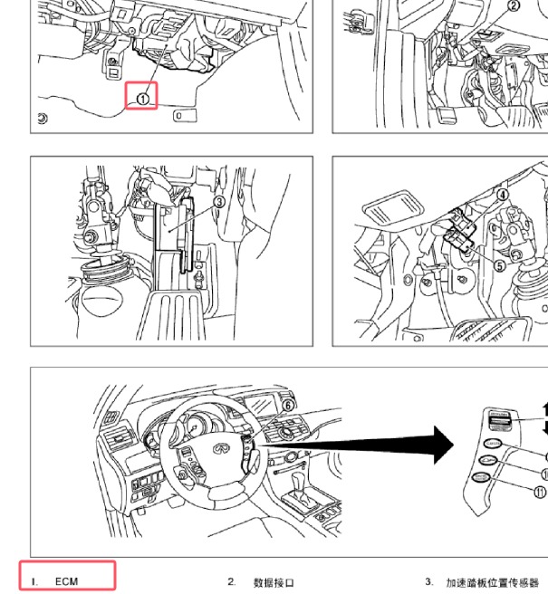 2005年日产风雅发动机电脑位置