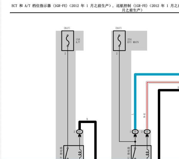 2009年丰田霸道变速箱电路图