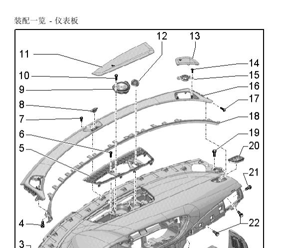 2020年奥迪A6L仪表板拆装资料