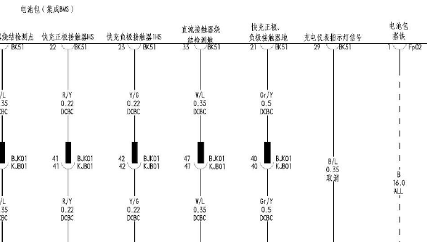 2021年比亚迪秦PLUS DM-i 蓄电池相关电路图资料
