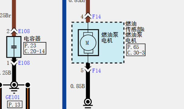 2019年起亚福瑞迪燃油泵电路图资料