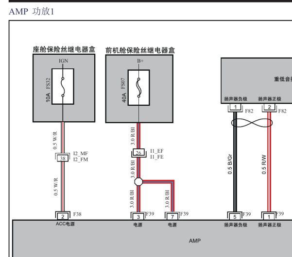 2024年江淮瑞风RF8 PHEV  音响功放电路图和针脚资料