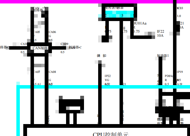 2019年江淮康铃车速里程传感器电路图资料