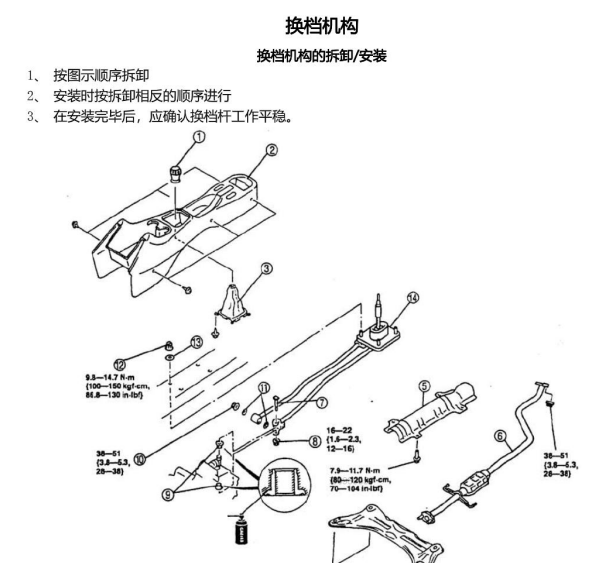 2011年海马普力马5MT变速箱换挡维修手册