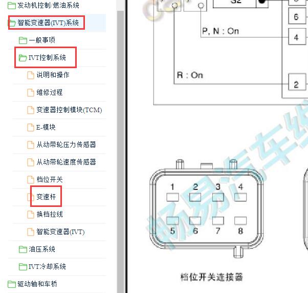 2019-2020年起亚K3换挡杆针脚插头图