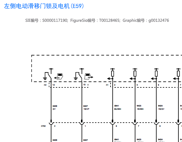 2025年别克GL8电动滑门电路图资料
