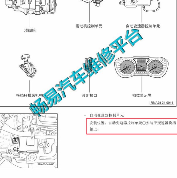 2016年传祺GS4自动变速箱控制单元安装位置