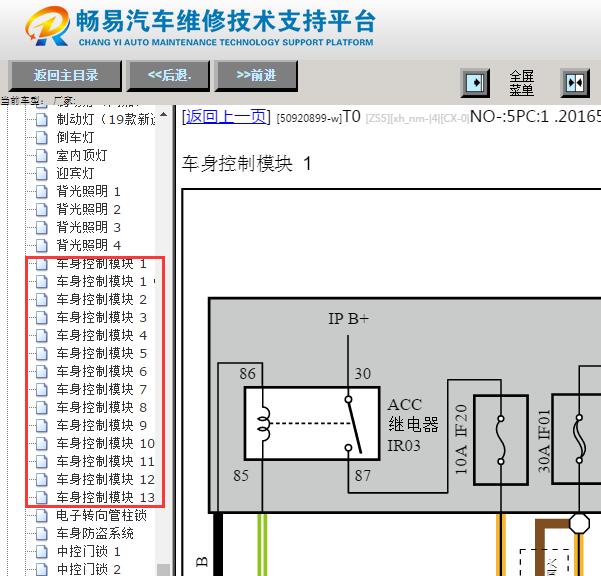 2019年吉利帝豪车身电路图