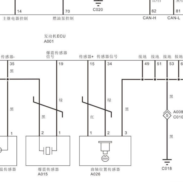 2014年福田驭菱LJ465Q发动机电路图