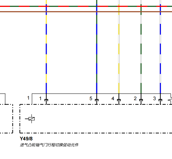 2021年奔驰GLC260 发动机气门升程电路图