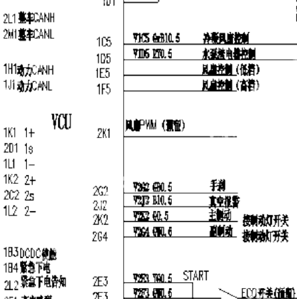 2022年吉利远程星享V6E 整车控制器电路图