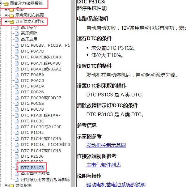 2022年别克GL8Avenir P31C3故障码维修资料