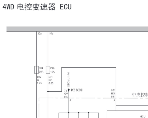 2017年长城风骏6四驱电路图资料