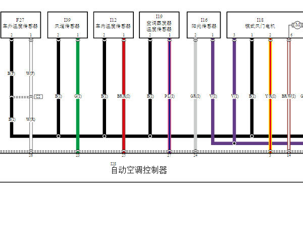 2020年奔腾B30EV空调电路图