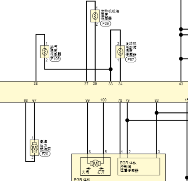 2021年日产逍客排气温度传感器和颗粒过滤温度传感器电路图和位置