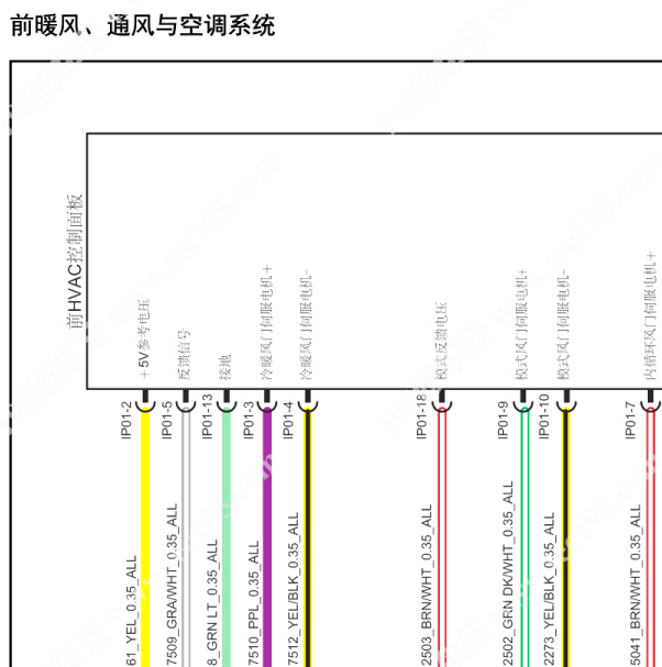 2015年上汽大通EV80空调电路图