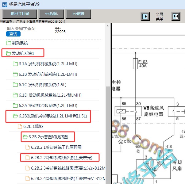 2017年五菱宏光风扇电路图