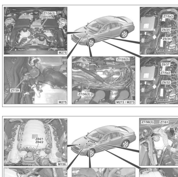 2006年奔驰S300L全车线束资料