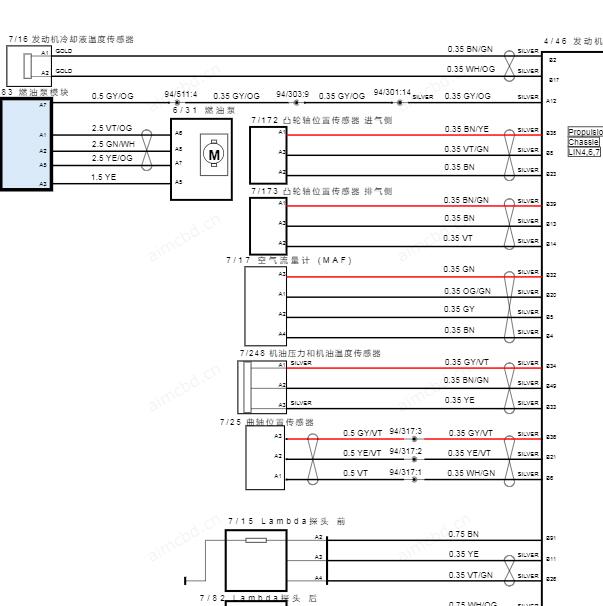 2019年沃尔沃XC60发动机电路图