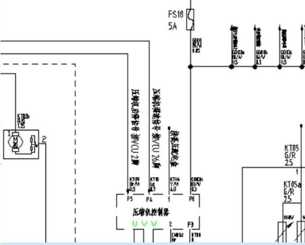 2019年瑞驰EC35压缩机电路图