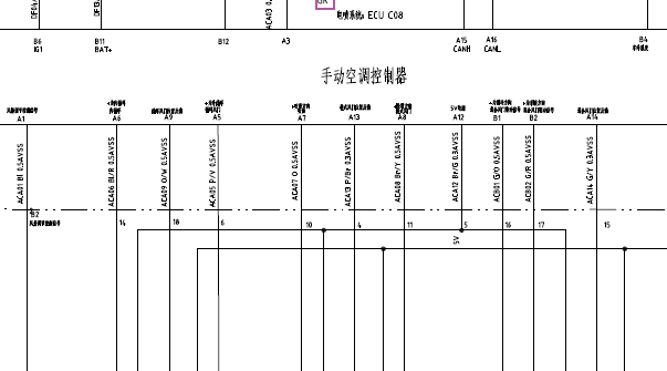 2017年长安CS75手动空调电路图资料