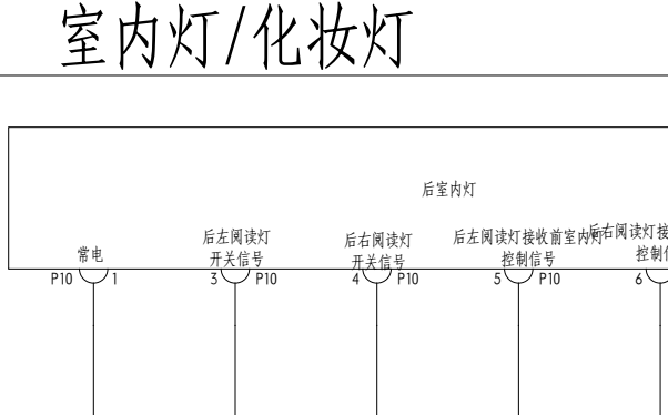 2022年比亚迪秦Plus EV 室内灯电路图