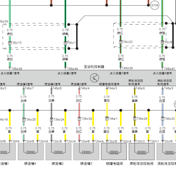 2018年北京BJ80发动机电路图