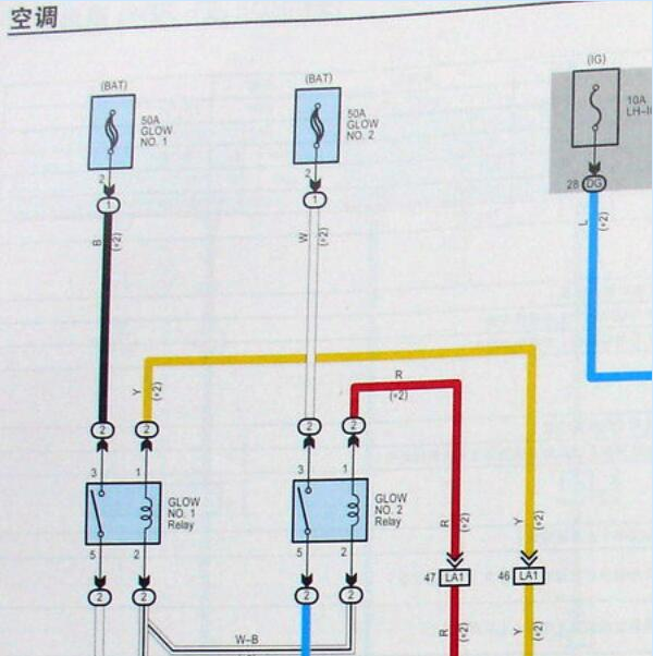 2010年丰田皇冠空调面板电路图