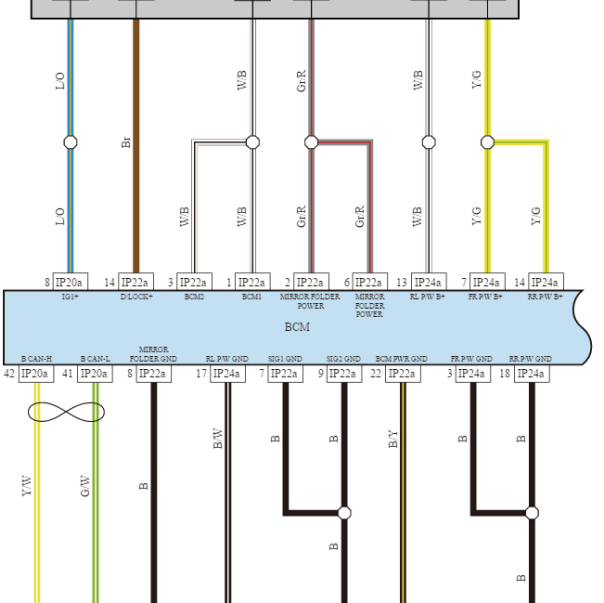 2022年吉利博越BCM电路图.
