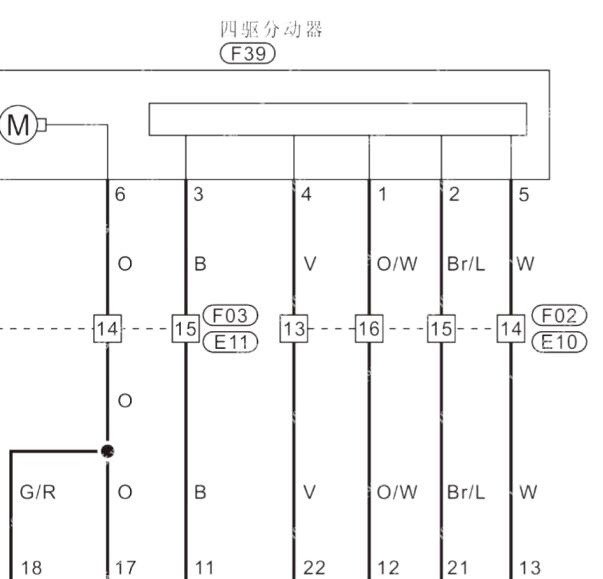 2024年郑州日产锐骐四驱电路图
