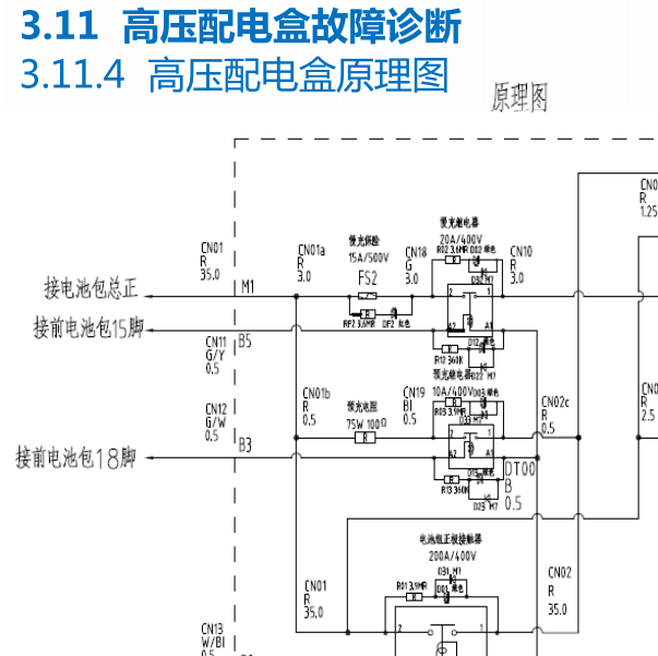 2020年瑞驰EC31高压系统电路图