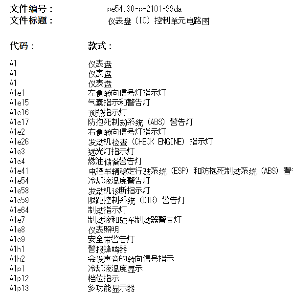 2004年奔驰E240 组合仪表和CAN电路图