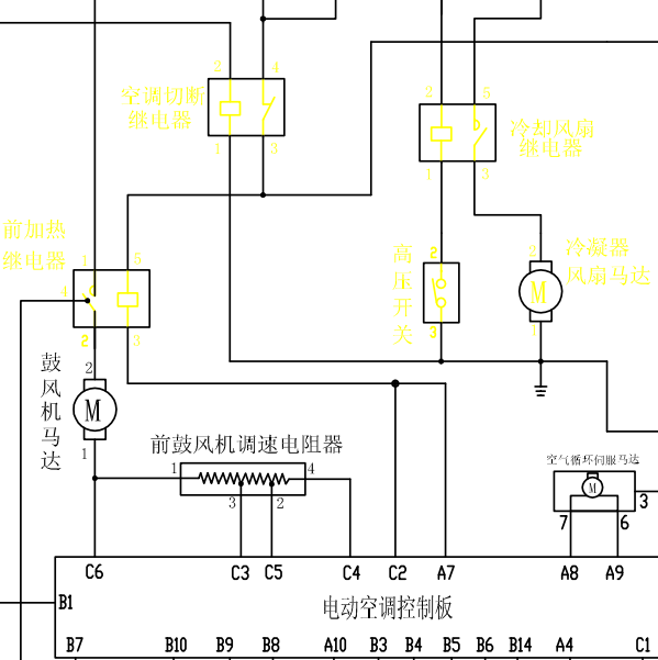 金杯阁瑞斯压缩机电路图
