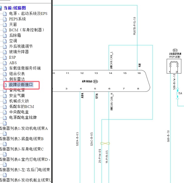 2016-2018年一汽森雅R7网络诊断电路图