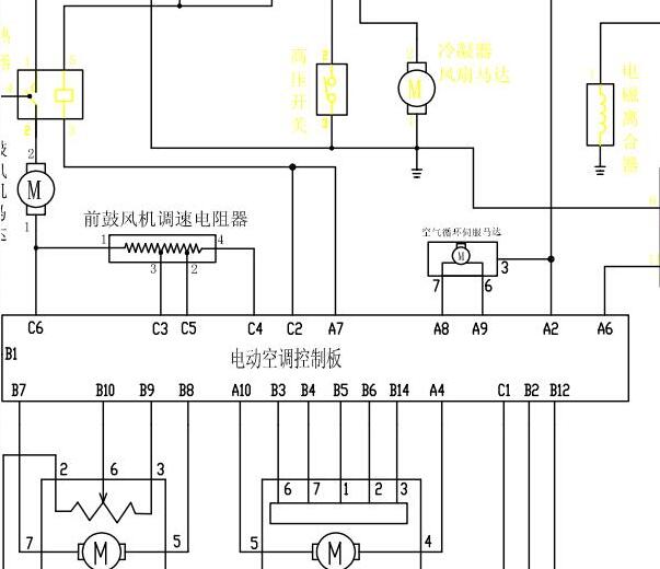2010年金杯阁瑞斯空调电路图