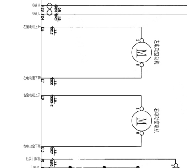 2021年依维柯得意车窗电路图