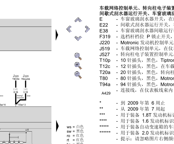 2012年斯柯达明锐雨刮电路图资料