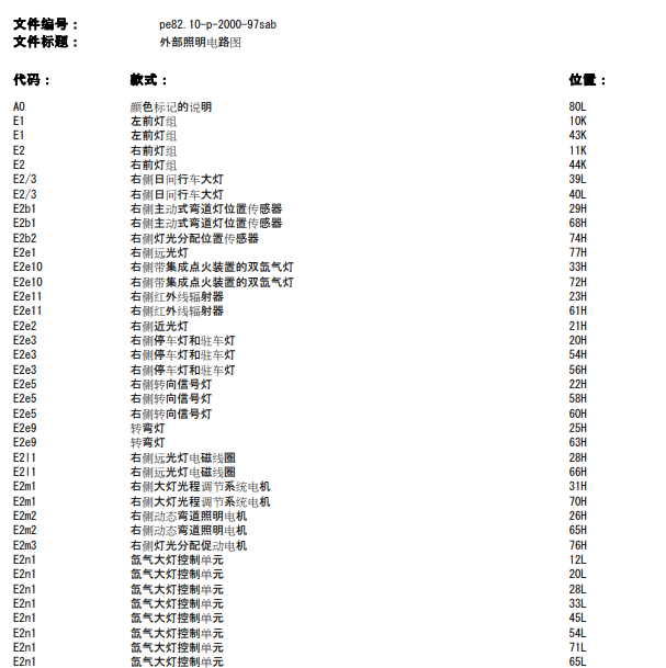 2008年奔驰S300大灯电路图