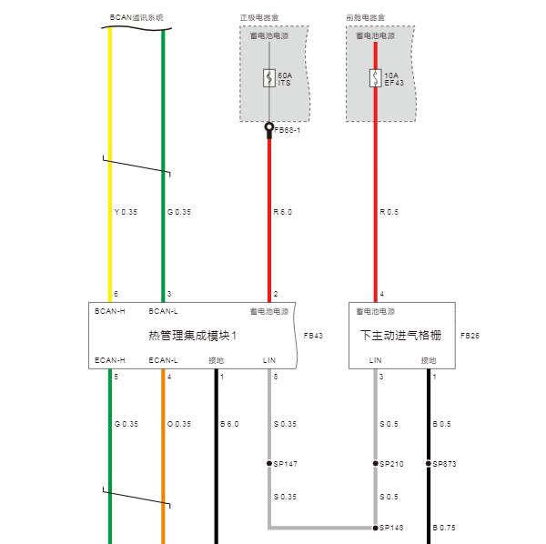 2025年AION RT主动式进气格删电路