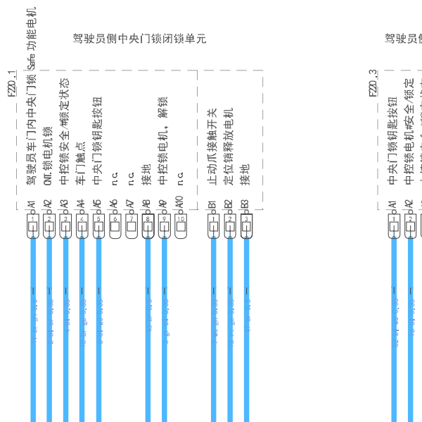 2018年保时捷卡宴 车门电路图