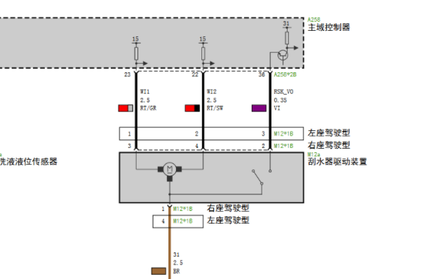 2025年宝马330Li雨刮电路图