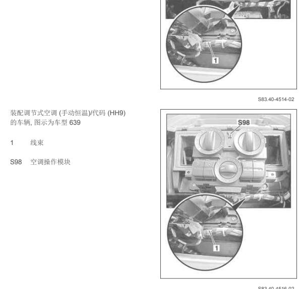 2004年奔驰唯雅诺S98模块位置