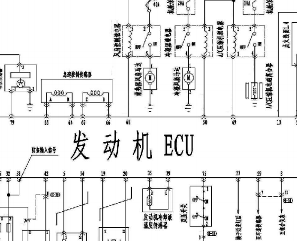 2012年郑州日产-帅客发动机变速箱电路图
