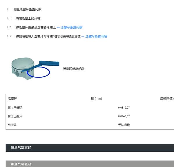 2020年保时捷卡宴活塞标准间隙